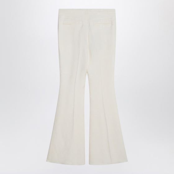 ETRO Flared trousers in ivory viscose