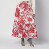 ETRO White skirt with floral print