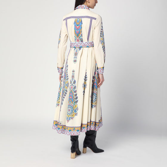 ETRO Cotton chemise dress with Paisley print