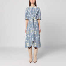  ETRO Flared midi dress with multi-coloured print
