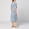 ETRO Flared midi dress with multi-coloured print