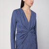 ETRO Jacquard-effect dress in cornflower blue