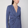 ETRO Jacquard-effect dress in cornflower blue