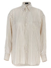 Etro Logo Embroidery Striped Shirt