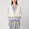 ETRO Printed cotton blouse with balloon sleeves