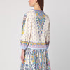 ETRO Printed cotton blouse with balloon sleeves