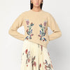 ETRO Beige wool sweater with embroidery