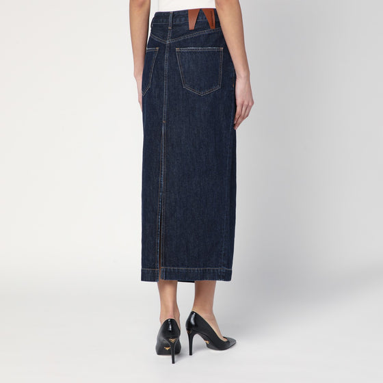 DARKPARK Dark blue Erika denim skirt