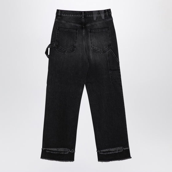 DARKPARK Wide black washed denim jeans