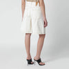 DARKPARK Ecru cotton bermuda shorts
