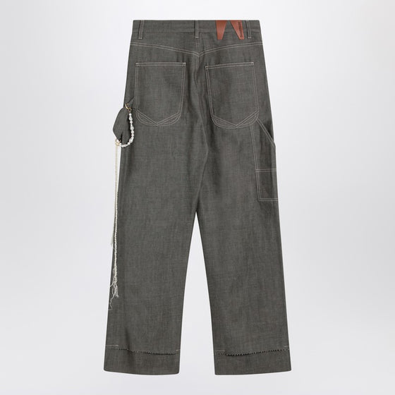 DARKPARK Grey cotton Lisa trousers