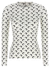 Marine Serre Moon Printed Jersey Second Skin T-shirt