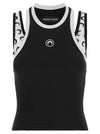 Marine Serre Bicolor Moon Logo Jersey Line Tank Top