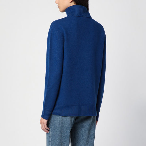 A.P.C. Blue wool turtleneck sweater