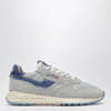 AUTRY Reelwind Low grey sneakers with light blue pony hair insert
