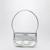 Diesel 1DR Iconic bag in mirrored silver leather