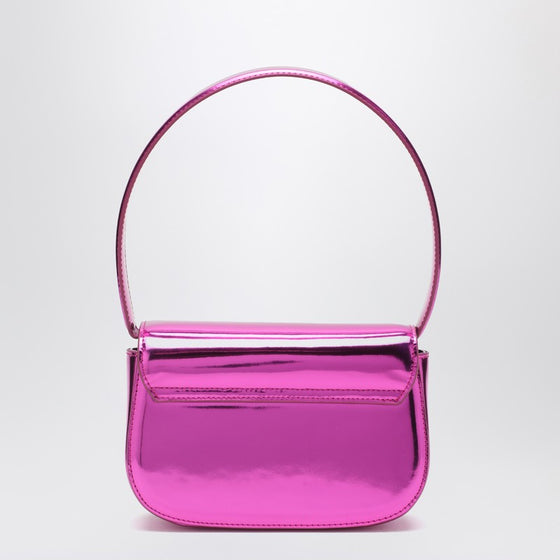 Diesel 1DR Iconic bag in mirrored fuchsia leather