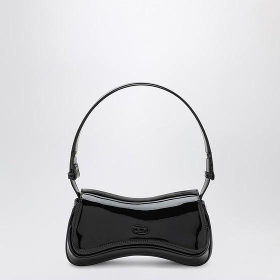 Diesel Medium Play bag in black patent leather
