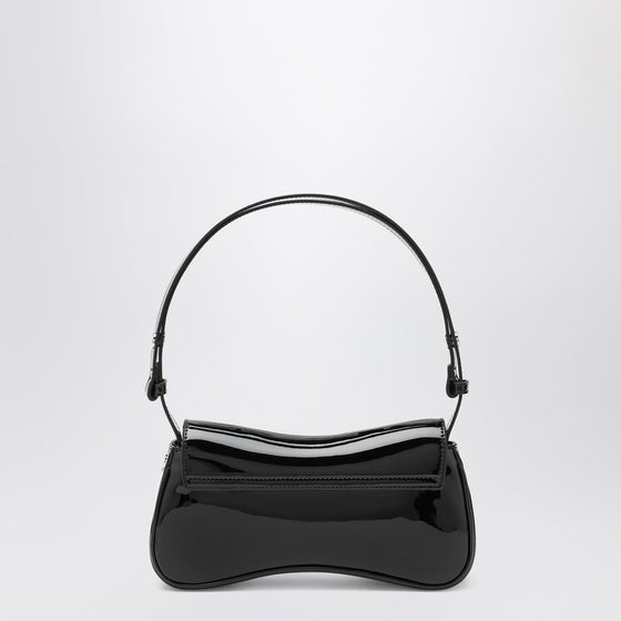 Diesel Medium Play bag in black patent leather