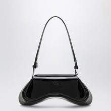  Diesel Large Play bag in black patent leather