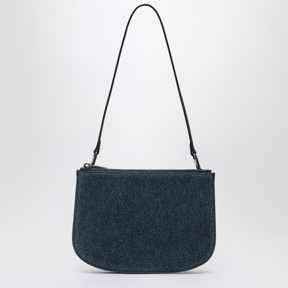 Diesel 1DR Twin shoulder bag in blue denim