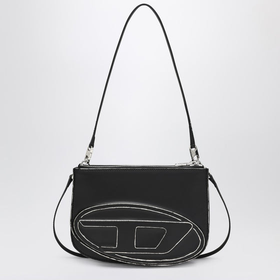 Diesel 1DR Twin black/silver shoulder bag