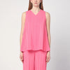 Semicouture Pink Prya viscose top