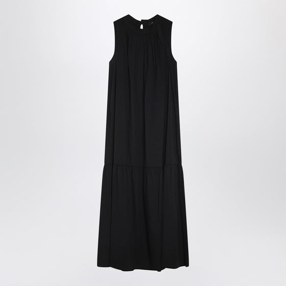 Weekend Max Mara Black cotton-blend canvas dress
