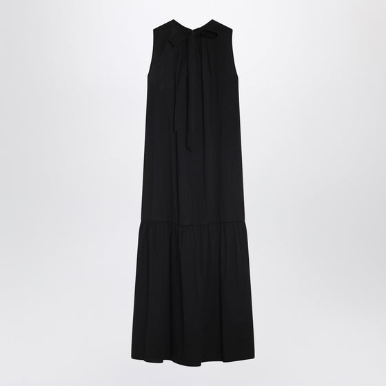 Weekend Max Mara Black cotton-blend canvas dress