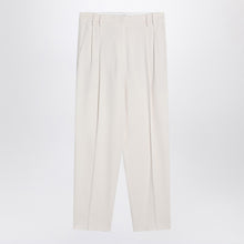  Brunello Cucinelli Ivory trousers in viscose