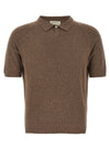 Ma'ry'ya Bouclé Cotton Polo Shirt