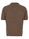 Ma'ry'ya Bouclé Cotton Polo Shirt