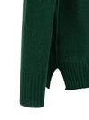 Ma'ry'ya Crew-neck Sweater With Slits