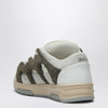 Santha Model 1 dark green/white mesh and suede sneaker