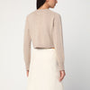 LouLou De Saison Beige cropped cardigan in cashmere