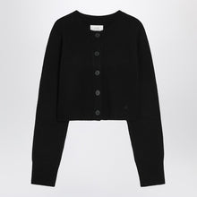  Loulou Studio Black cropped cashmere cardigan