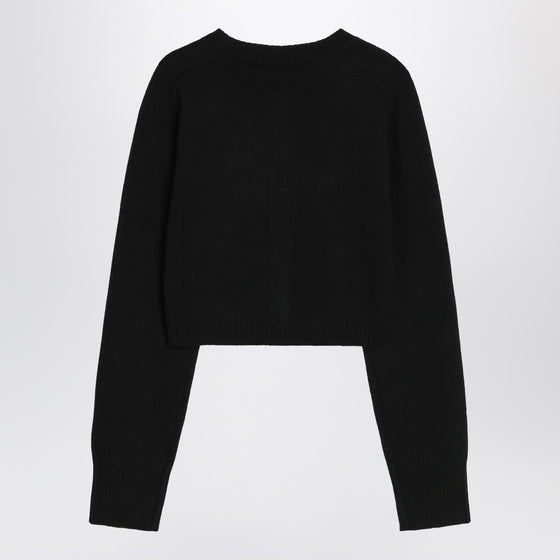 LouLou De Saison Black cropped cashmere cardigan