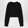 Loulou Studio Black cropped cashmere cardigan