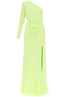  Roland mouret asymmetric stretch silk gown with cut-out detail