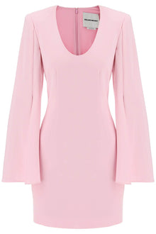  Roland mouret "mini dress with cape sleeves"