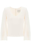Roland mouret "cady top with flared sleeve"