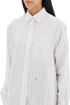 Saks potts 'william' pinstriped cotton shirt