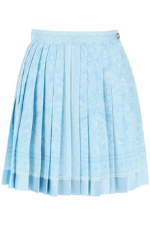  Versace barocco pleated mini skirt