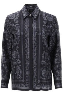  Versace barocco shirt in crepe de chine