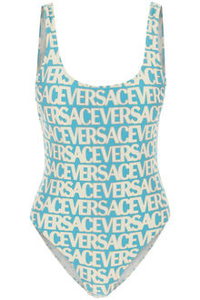  Versace versace allover one-piece swimwear