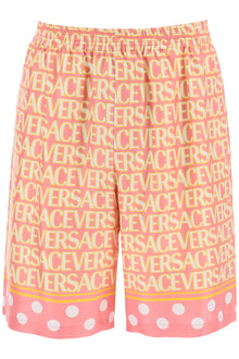  Versace versace allover silk shorts