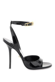  Versace 'safety pin' patent leather sandals