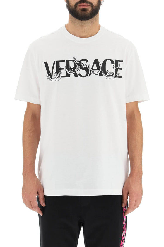Versace cotton logo t-shirt