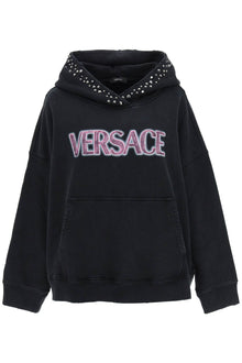  Versace hoodie with studs
