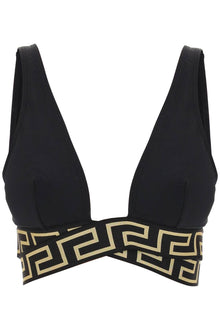  Versace bikini top with greca bands